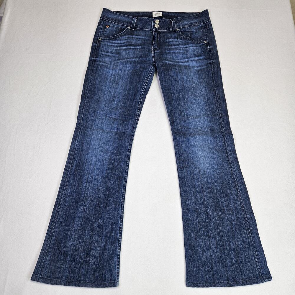 Hudson Jeans Womens 32 Beth Mid-Rise Baby Bootcut Flap Pocket Western Blue 32x30 - Picture 3 of 16
